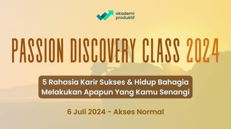 Passion Discovery Class (Normal) – Juli 2024